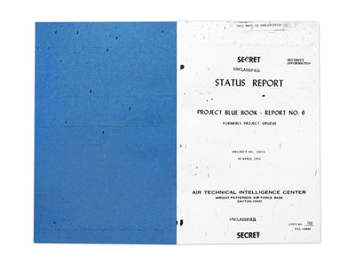 Project Blue Book UFO sighting guide zine by No Fun - cover