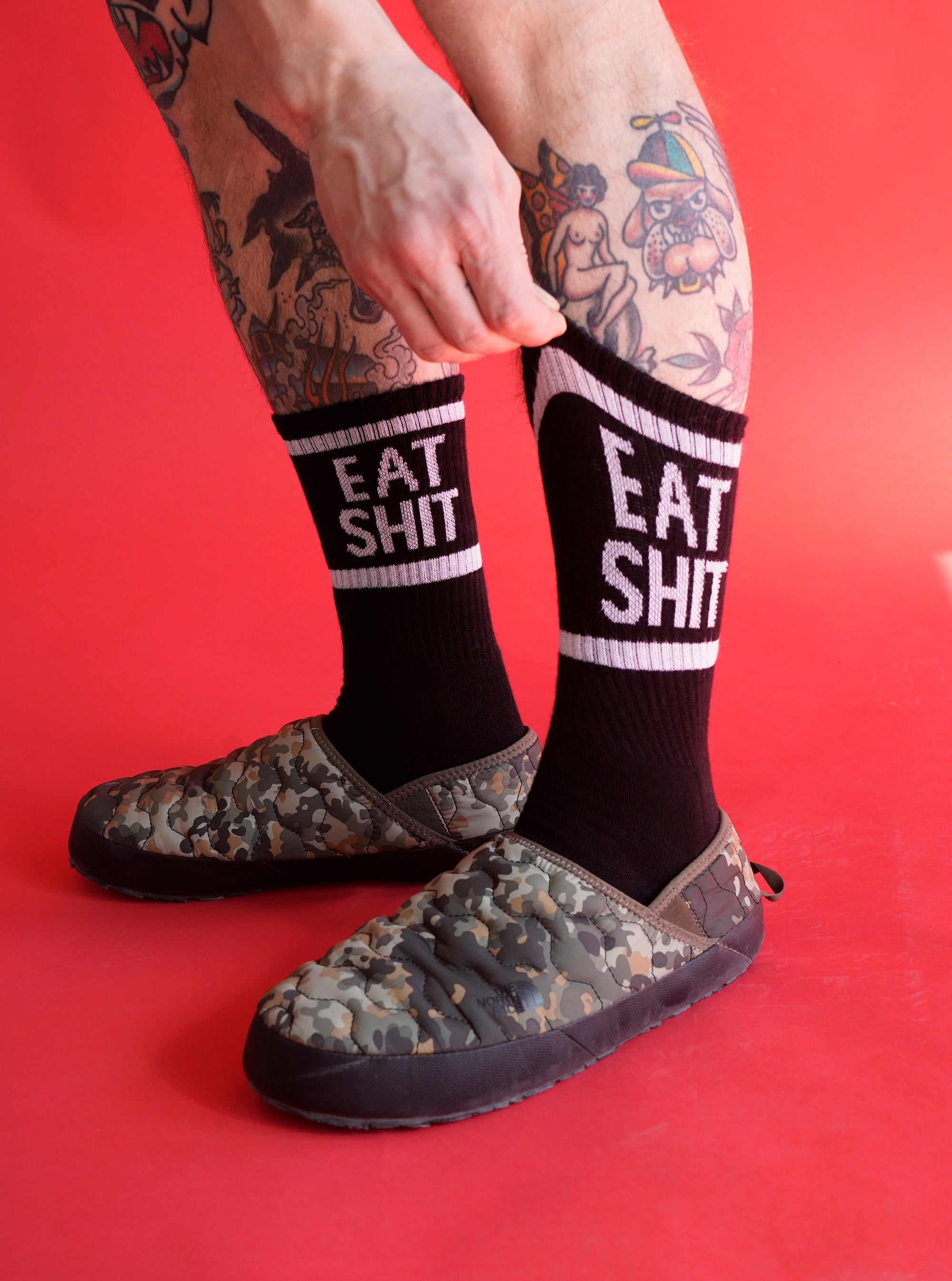 "Eat Shit" Socks - Black