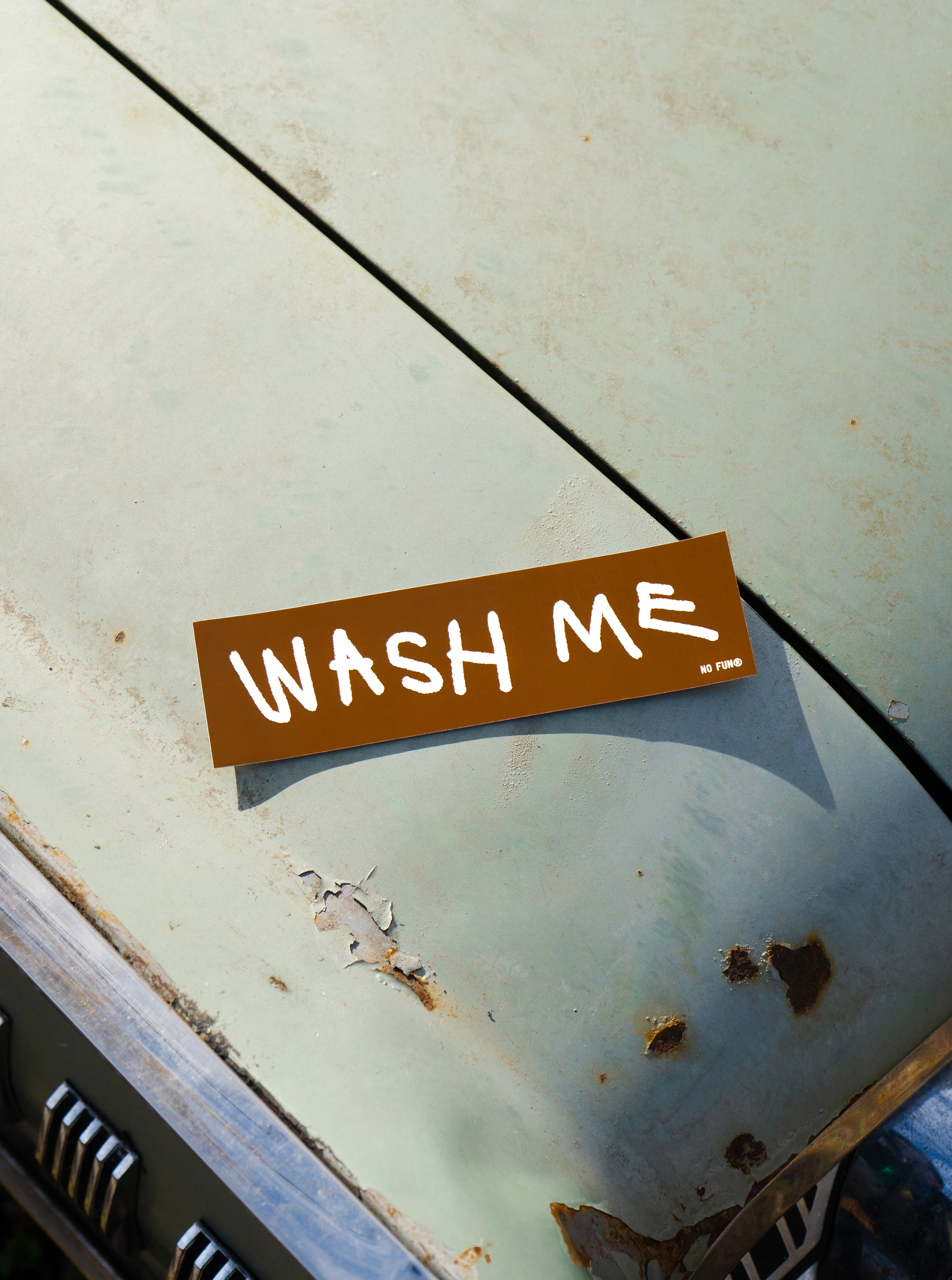 "Wash Me" Bumper Sticker