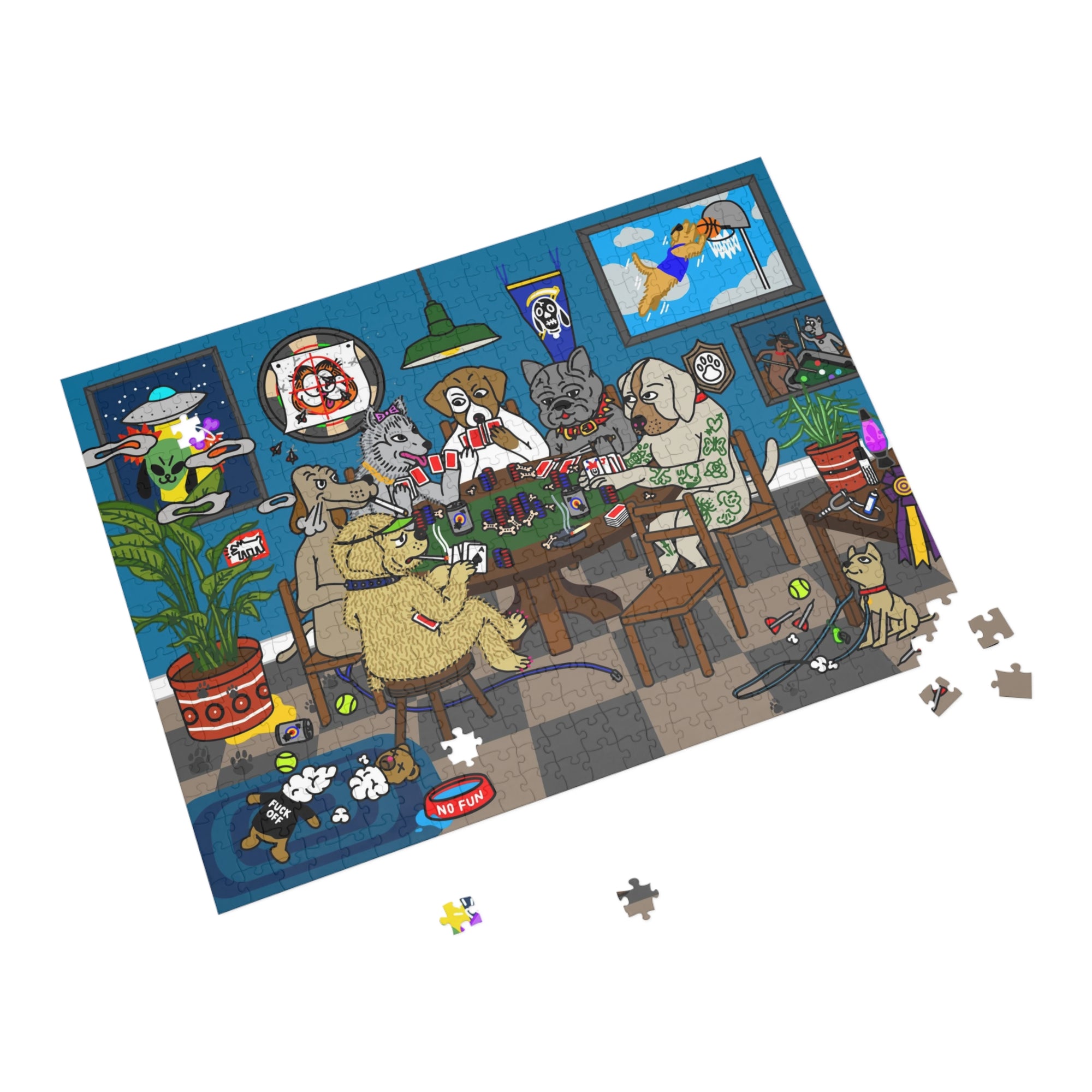 "Poker Dogs" Puzzle