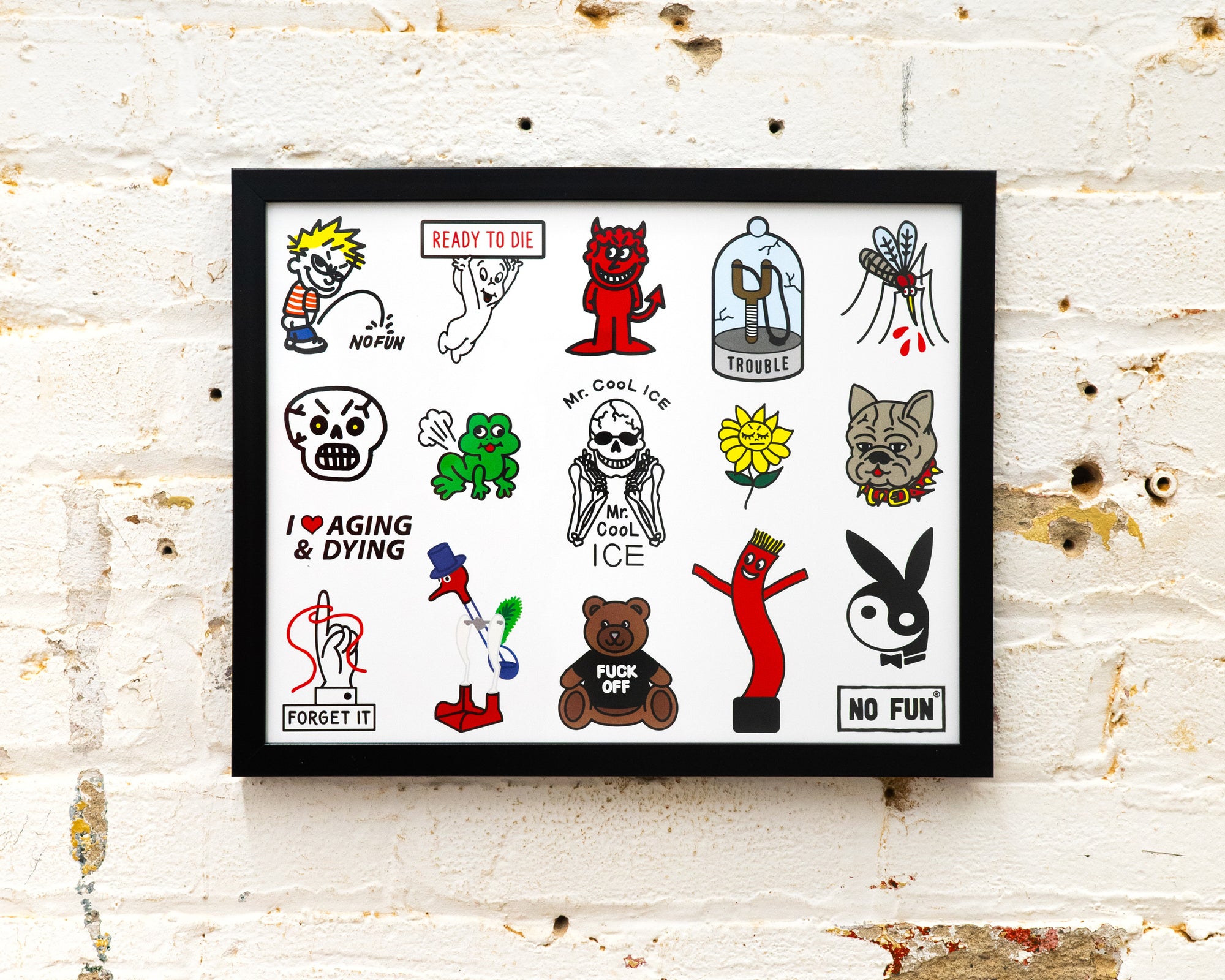 No Fun® "Tattoo Flash" - 11x14 Print