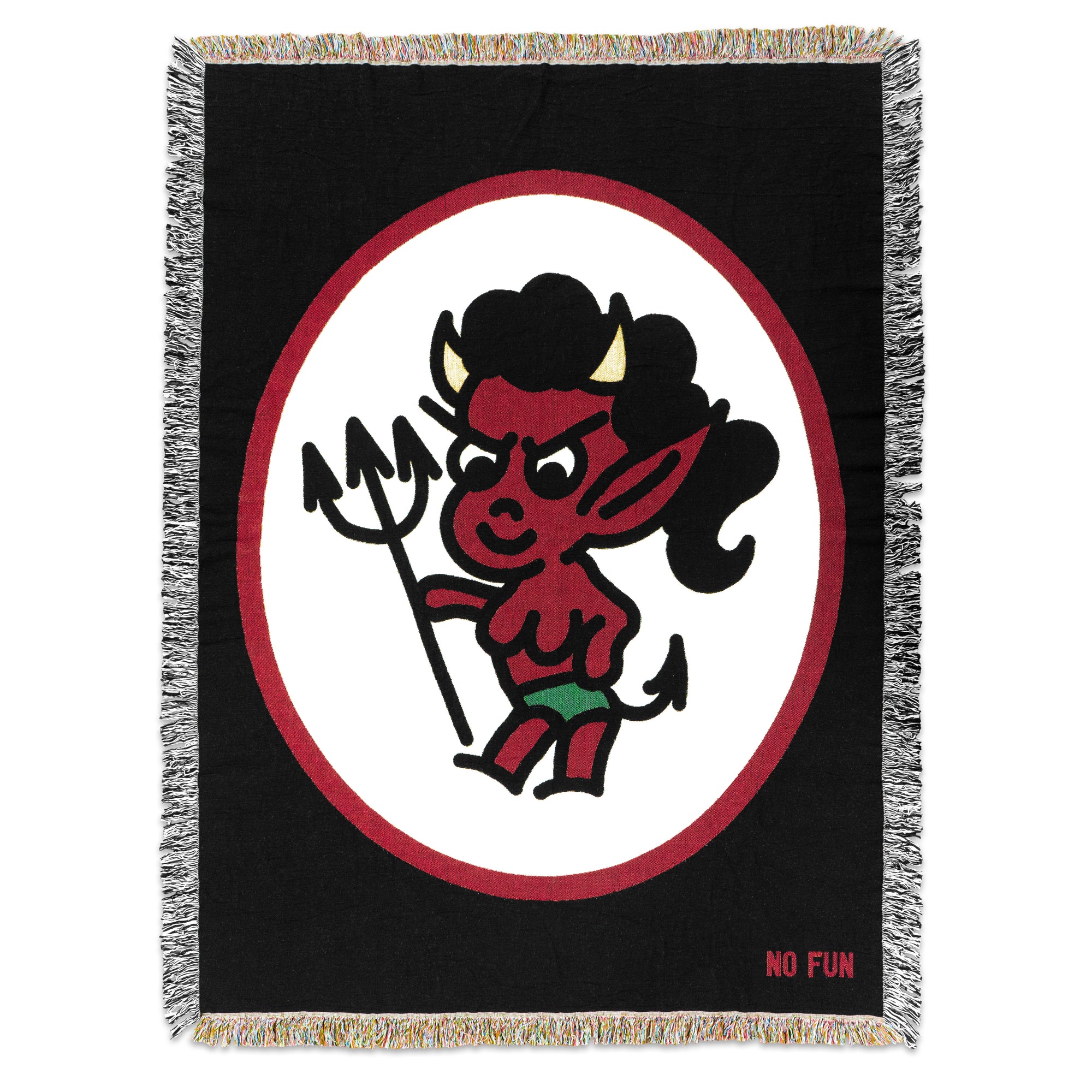 "Lady Devil" Woven Blanket