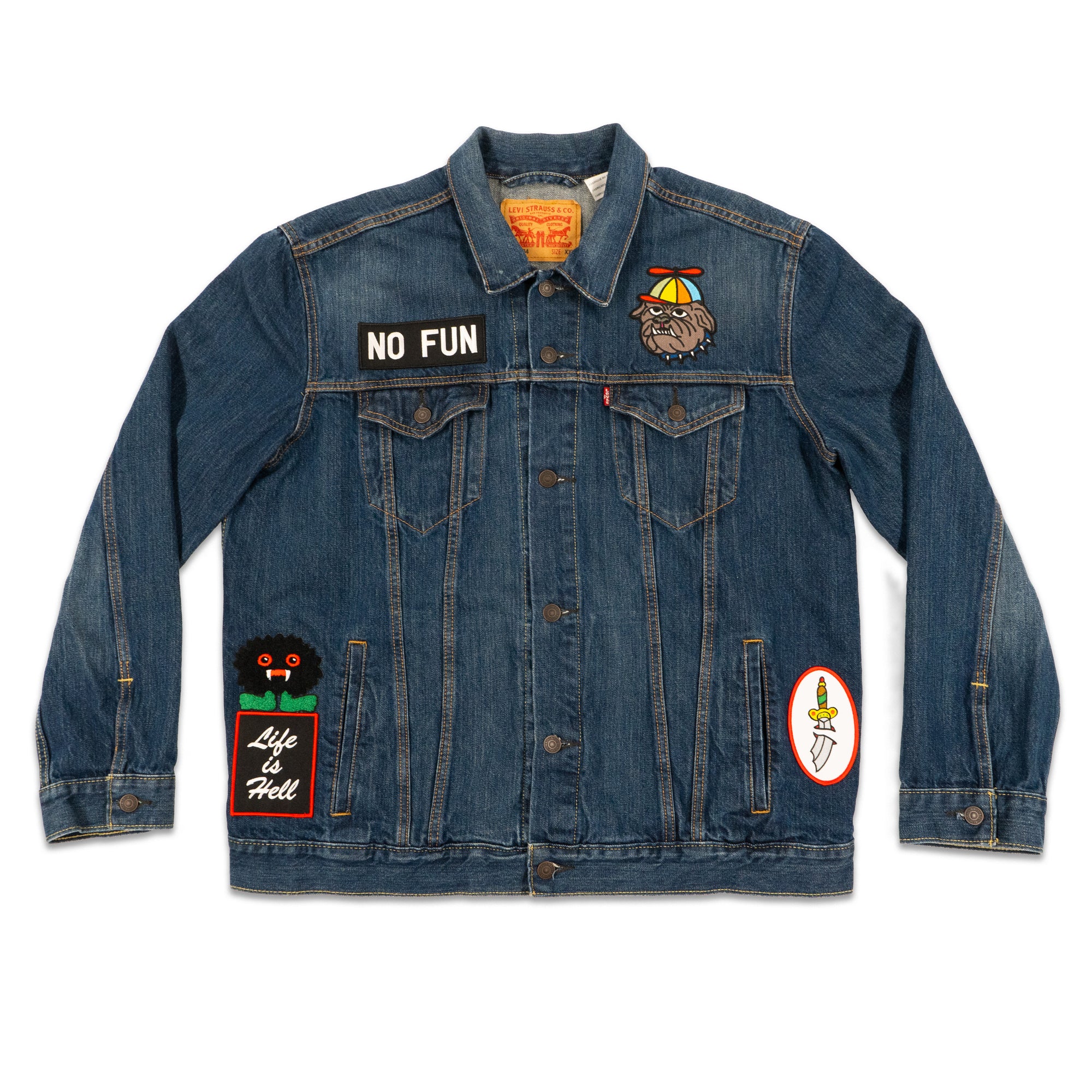 Patched Vintage Levi's® Denim Jacket - Studio Sample - Size XXL