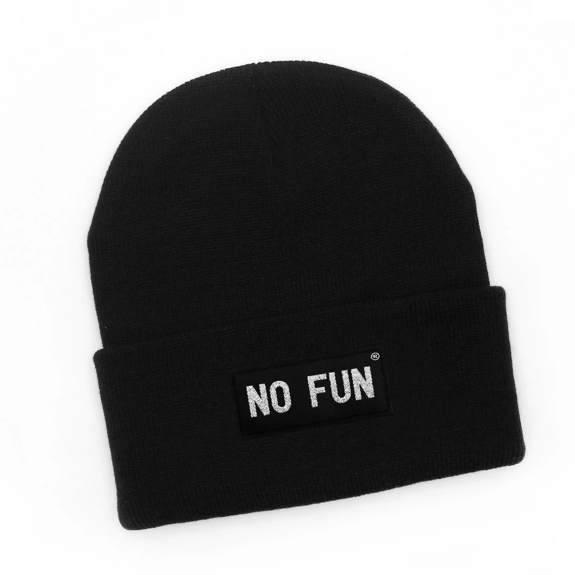 "No Fun®" Silver Logo Beanie