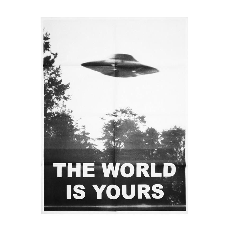 No Fun Press - "The World Is Yours" ufo poster