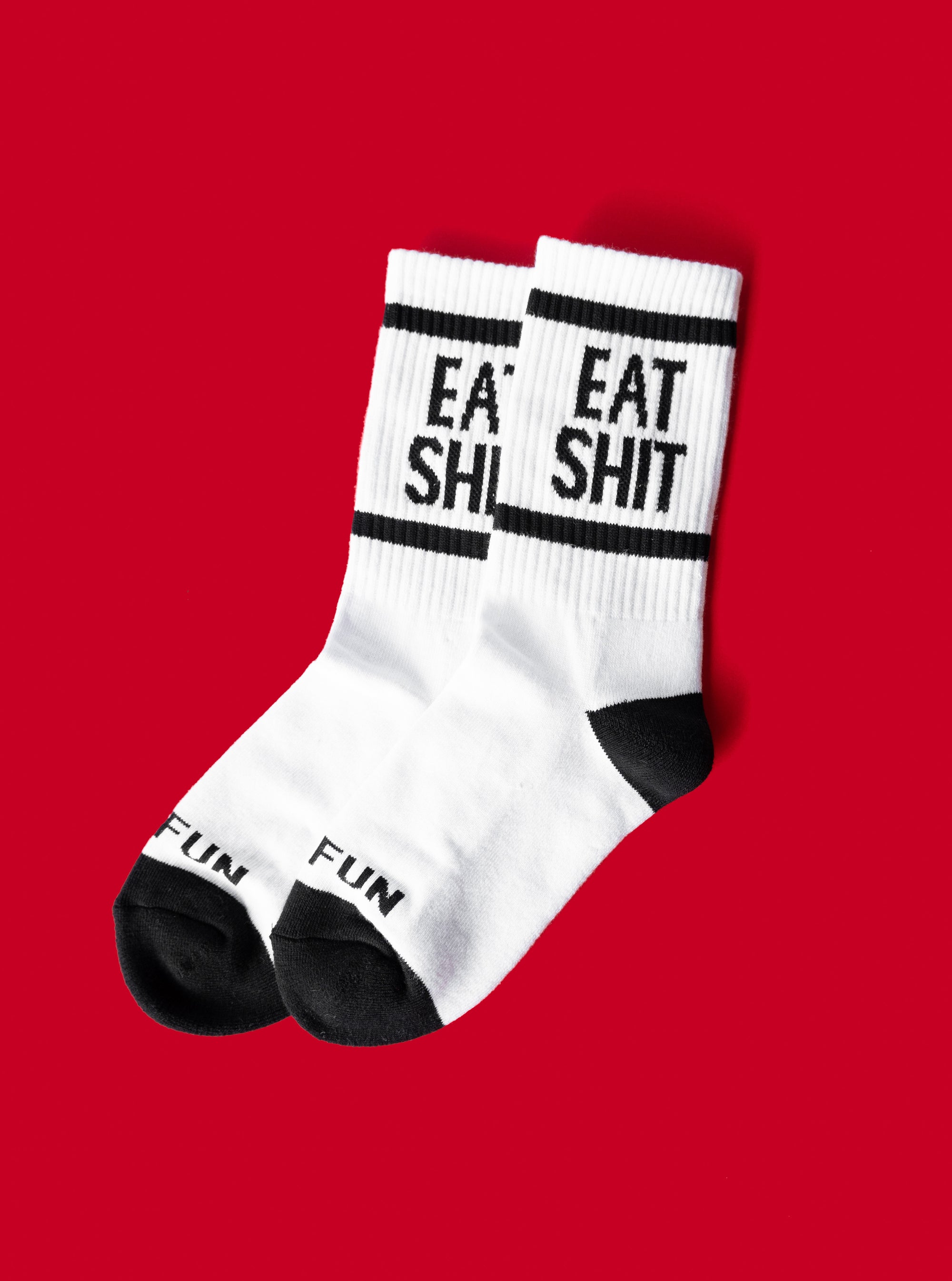 "Eat Shit" Socks - White