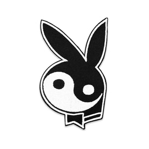 No Fun Press - original "yin yang bunny" embroidered iron-on patch