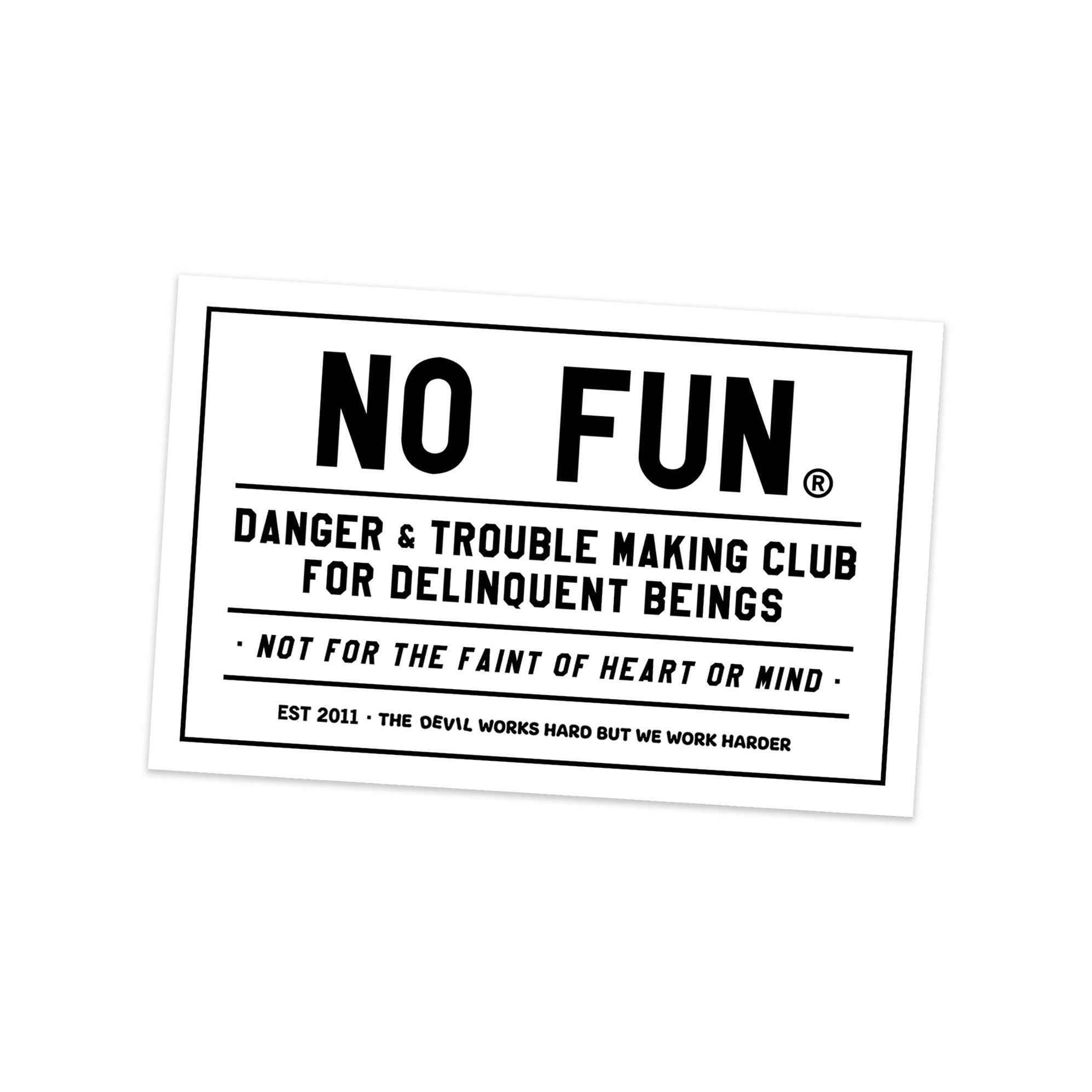 "Trouble Club" Bumper Sticker