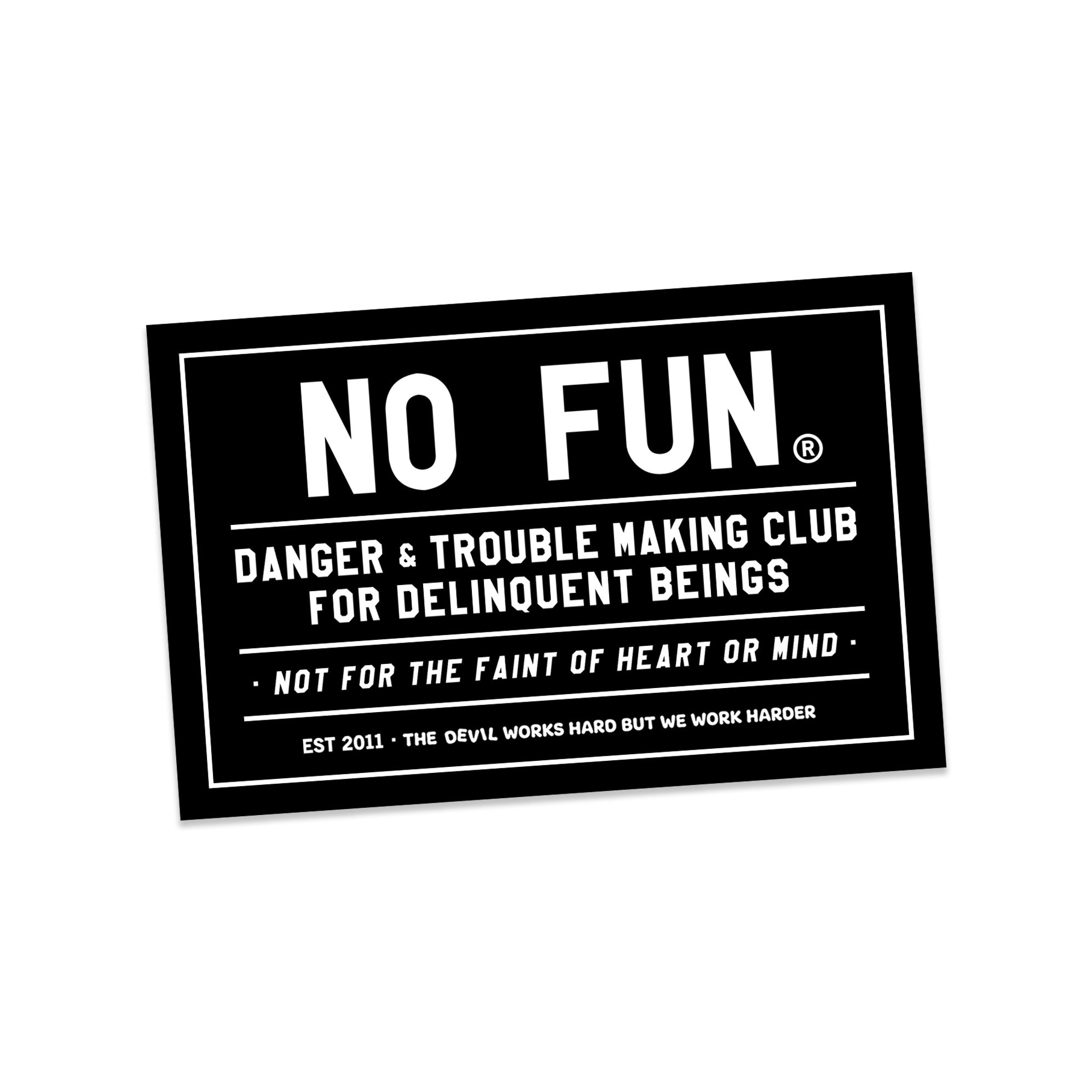 "Trouble Club" Bumper Sticker